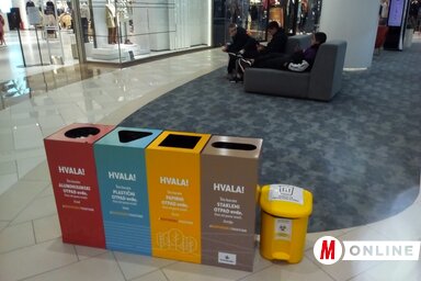 A Promenada plázában első naptól kezdve elkülönítve gyűjtjük a szemetet