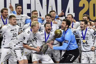 A Kiel negyedik BL-címét ünnepelhette Kölnben (Fotó: Beta/AP)