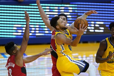 Curry 8 ponttal múlta felül korábbi egyéni rekordját (Fotó: Beta/AP)