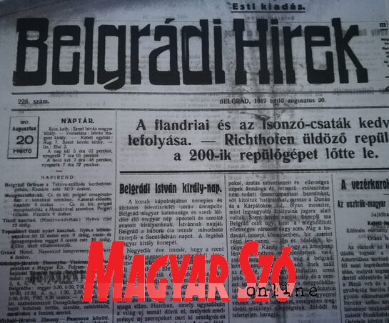 A levéltárban fényképezni nem szabad, csak a fénymásolatról készülhetett fotó. (Fotó: Miklós Hajnalka)