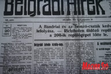 A levéltárban fényképezni nem szabad, csak a fénymásolatról készülhetett fotó. (Fotó: Miklós Hajnalka)