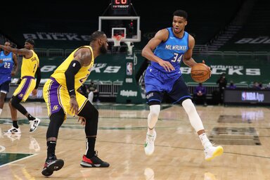 LeBron és Giannis csatájából ezúttal a Lakers-fenomén jött ki győztesen (Fotó: Beta/AP)