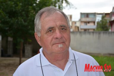 Bergel Zoltán, a Vörörkereszt szenttamási szervezetének titkára (Paraczky László felvétele)