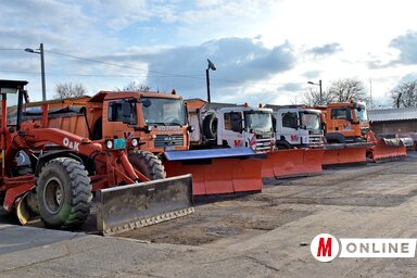 A Vojput Közvállalat téli szolgálatának gépparkja (Fotó: Gergely Árpád)