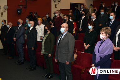 A VMSZ városnapi rendezvénye az Újvidéki Színházban (Ótos András felvétele)