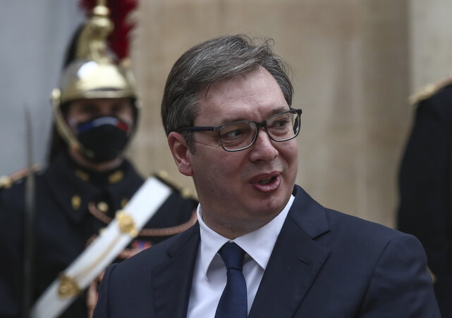 Aleksandar Vučić (Fotó: Beta/AP)