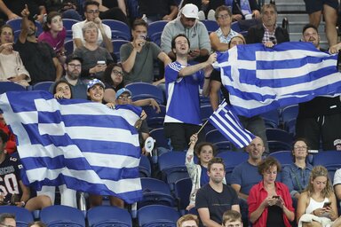 A görög bevándorlók mindig lelkesen szurkolnak Melbourne-ben (Fotó: Beta/AP)