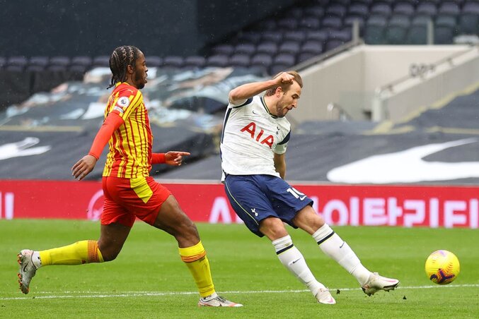 Kane-nel együtt a Tottenham győzelmi szériája is visszatért? (Fotó: Beta/AP)