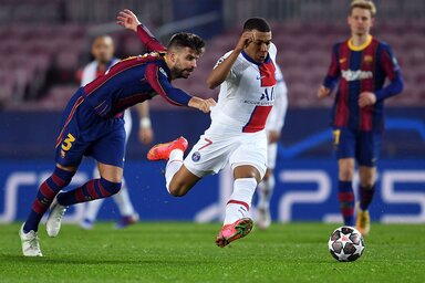 Mbappé ellen nem volt ellenszerük a katalánoknak (Fotó: Beta/AP)