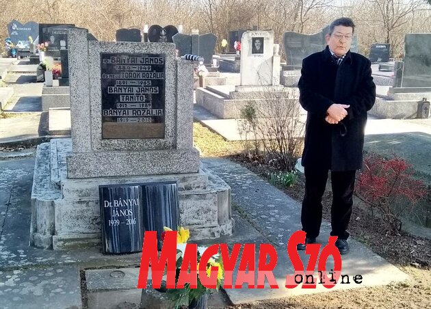 Bordás Győző Bányai Jánosra emlékezett (Fotó: Lakatos János) Bordás Győző Bányai Jánosra emlékezett (Fotó: Lakatos János)