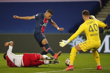 Mbappét is semlegesítette a Monaco (Fotó: Beta/AP)