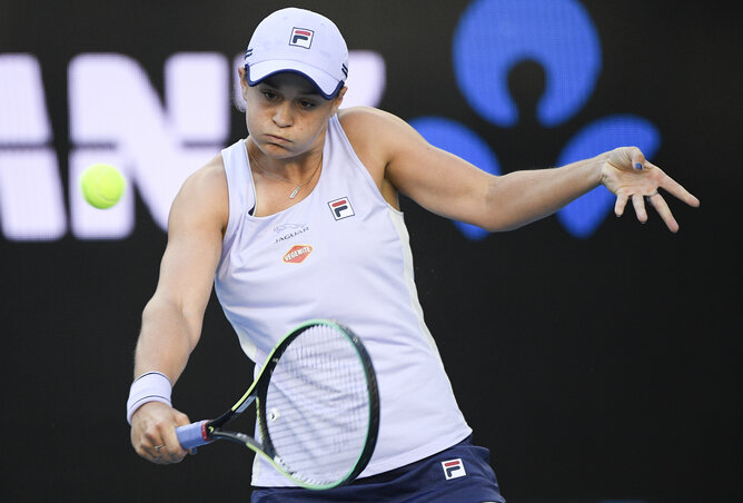 Ashleigh Barty már csak a járványintézkedések miatt lehet világelső (Fotó: Beta/AP)