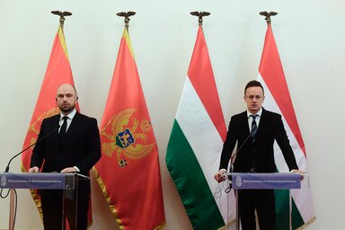 Đorđe Radulović és Szijjártó Péter (Fotó: MTI)