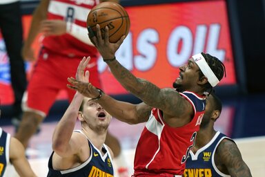 Bradley Beal 33-ig számlált Denverben – pontosan ennyi az idei átlaga (Fotó: Beta/AP)