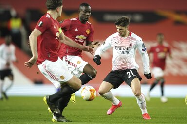 Az MU–Milan párharcon nehéz megjósolni a továbbjutót (Fotó: Beta/AP)