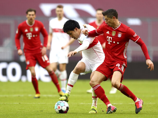 Lewandowskival lehetetlen tartani a lépést? (Fotó: Beta/AP) Lewandowskival lehetetlen tartani a lépést? (Fotó: Beta/AP)