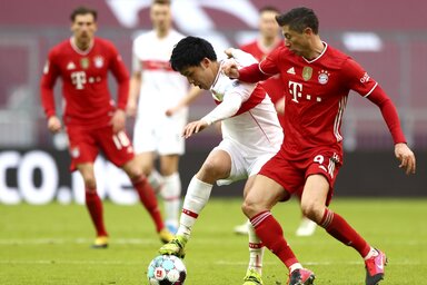 Lewandowskival lehetetlen tartani a lépést? (Fotó: Beta/AP)
