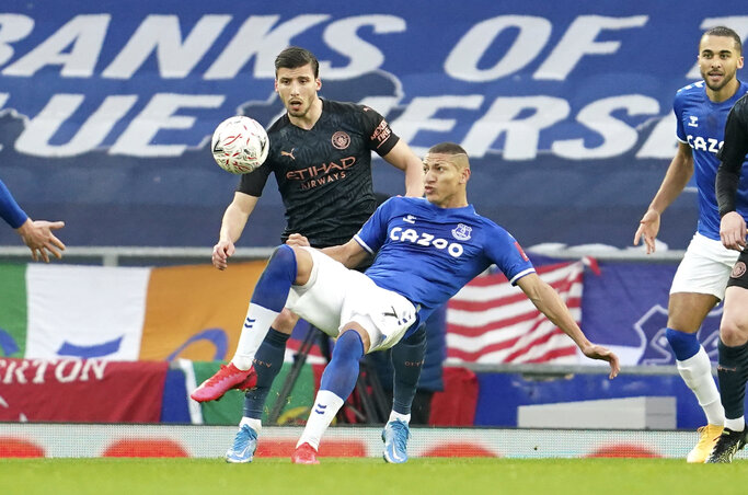 Az Everton sem tudta megállítani a Manchester Cityt (Fotó: Beta/AP) Az Everton sem tudta megállítani a Manchester Cityt (Fotó: Beta/AP)