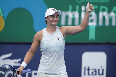 A világelső Ashleigh Barty a vártnál könnyebben legyőzte a lett Jelena Osztapenkót (Fotó: Beta/AP)