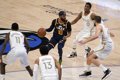 A Utah játékosai közül csak Conley volt igazán elemében (Fotó: Beta/AP)