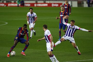 Dembélé a lefújás előtt lőtt gólt (Fotó: Beta/AP)