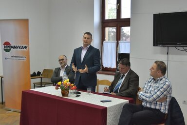 EP-választási kampánynyitó volt Csókán (Gergely József felvétele)