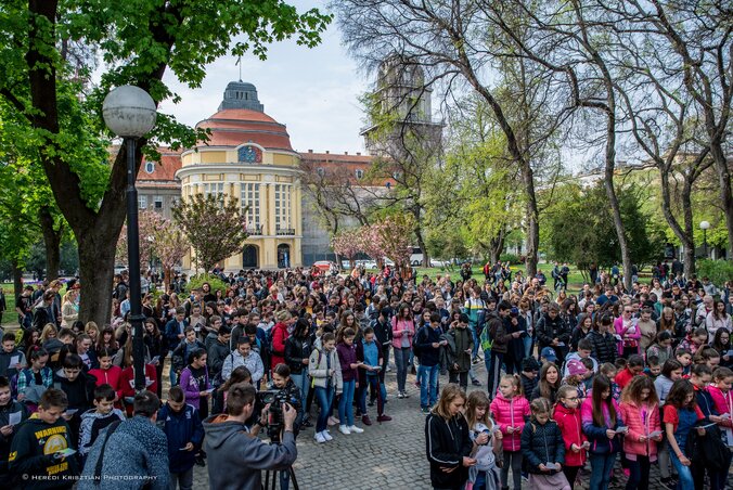 A közös verselés pillanata (Herédi Krisztián felvétele)