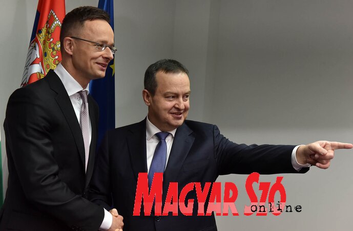 Szijjártó Péter külgazdasági és külügyminiszter Ivica Dačić külügyminiszterrel (Ótos András felvétele) Szijjártó Péter külgazdasági és külügyminiszter Ivica Dačić külügyminiszterrel (Ótos András felvétele)