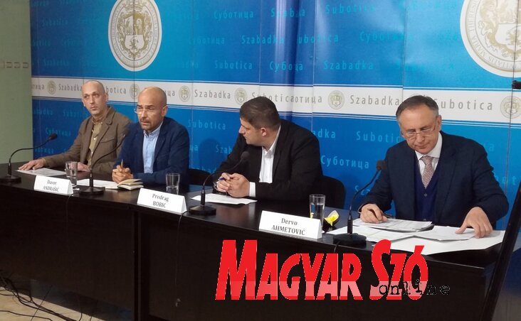 Ábrahám Attila, Davor Andrašić, Predrag Bobić és Dervo Ahmetović (Fotó: Benedek Miklós) Ábrahám Attila, Davor Andrašić, Predrag Bobić és Dervo Ahmetović (Fotó: Benedek Miklós)