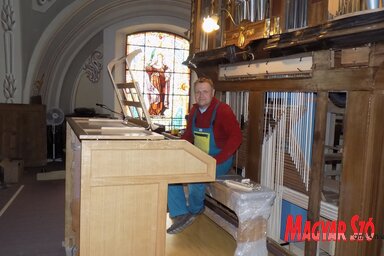 Varga László orgonaépítő-mester (Fotó: Jenei Klementina)