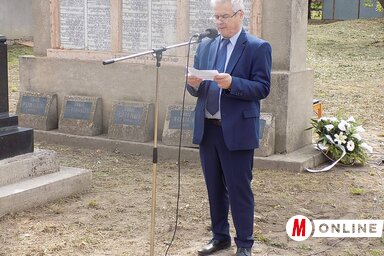 Szabados Róbert a megemlékezésen(Szögi Csaba felvétele)