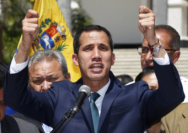 Juan Guaidó (Fotó: Beta/AP)