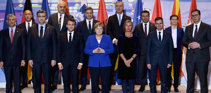 A nyugat-balkáni csúcstalálkozó résztvevői (Fotó: Beta/AP)