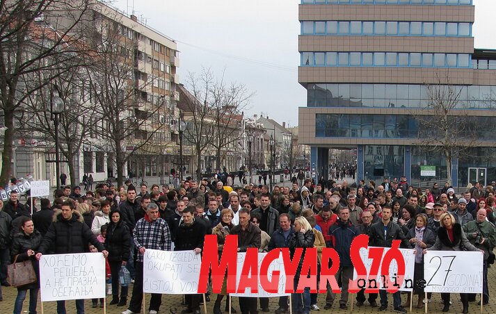 Felvétel egy korábbi tiltakozásról (Fotó: Kecskés István) Felvétel egy korábbi tiltakozásról (Fotó: Kecskés István)