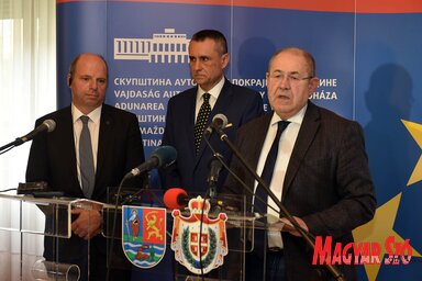 Martin Hahn, Nenad Borović és Pásztor István (Ótos András felvétele)