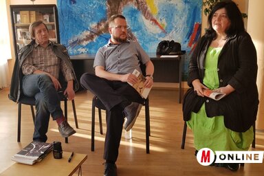 Virág Jenő, Brenner János és Miglinczi Éva (Fehér Ildikó felvétele)