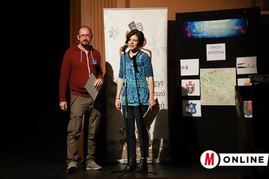 Mess Attila és Hajvert Lódi Andrea megnyitja a találkozót (Lakatos János felvétele)