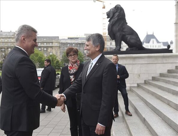 Kövér László fogadta a montenegrói parlament elnökét  (Fotó: MTI)