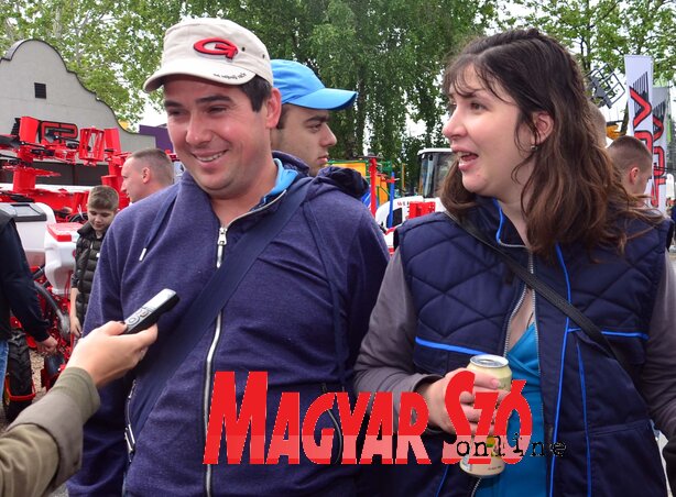Vajda Roland a feleségével (Fotó: Dávid Csilla)