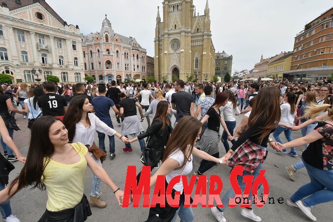 Ótos András hangulatfotója a tavalyi rendezvényen készült, akkor 18 iskola diákjai szórakoztak önfeledten