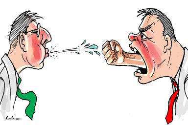 Léphaft Pál karikatúrája