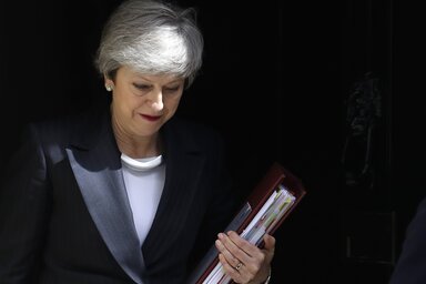 Theresa May brit miniszterelnök (Fotó: Beta/AP)