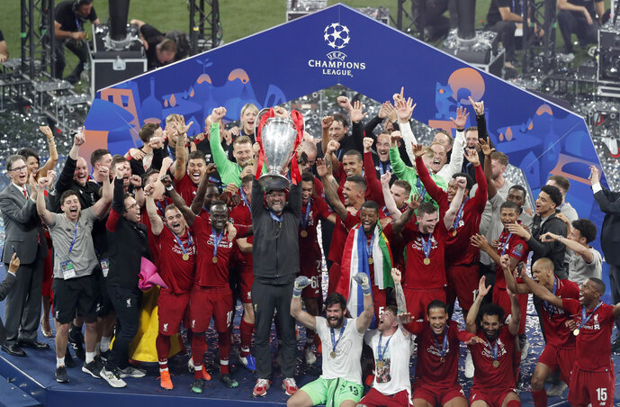 A Bajnokok Ligája idei győztese az FC Liverpool! (Fotó: Beta/AP) A Bajnokok Ligája idei győztese az FC Liverpool! (Fotó: Beta/AP)