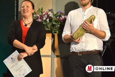 Szabó Gabriella és Bolyos Miklós a díjátadón