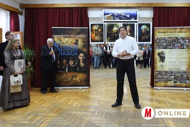 Karácsonyi Sándor a megnyitón (Lakatos János felvétele)