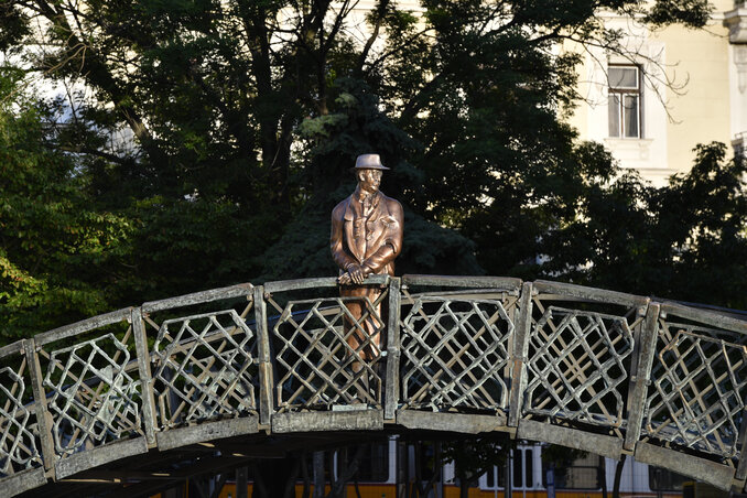 Nagy Imre szoborkompozíciója a pesti Jászai Mari téren (Fotó: MTI)