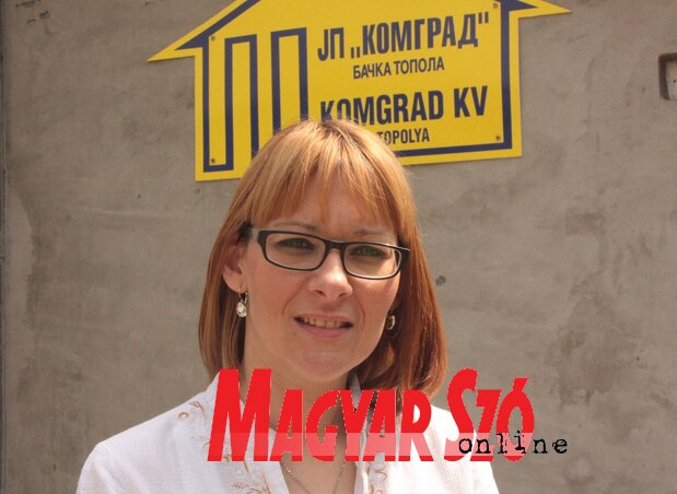 Marina Klobušicki, a Komgrad szóvivője(Kazinczy Paszterkó Diana felvétele)
