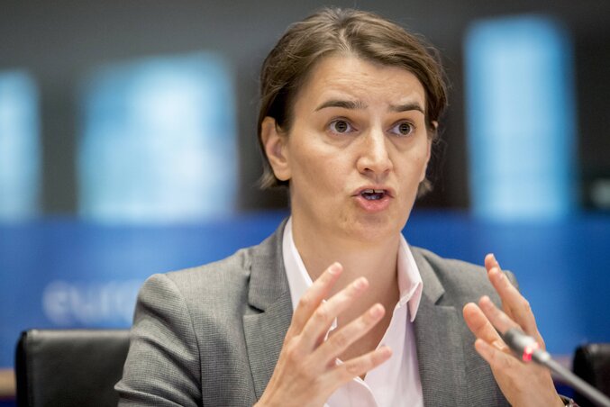 Ana Brnabić miniszterelnök (Fotó: Beta)