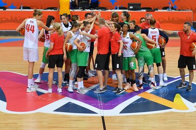 A magyar csapat edzése a niši Čairban (Fotó: MTI)