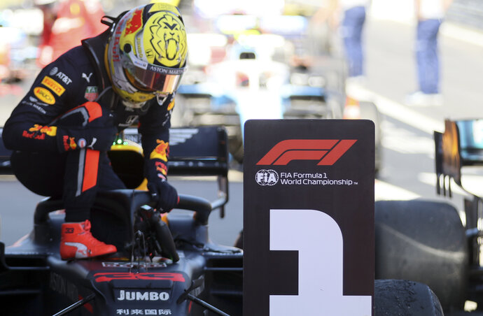 Verstappen duplázott Ausztriában, a Honda 2015 óta először nyert (Fotó: Beta/AP)